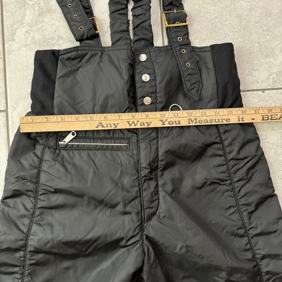 VTG Gerry Mens Medium Black Snow Bib Pants Overalls Retro Adjustable NWOT - Picture 9 of 11